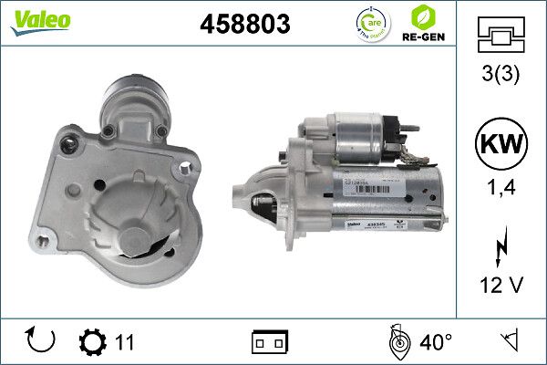 starter VALEO RE-GEN REMANUFACTURED 458803