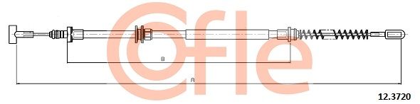 Cięgło, hamulec postojowy COFLE 92.12.3720