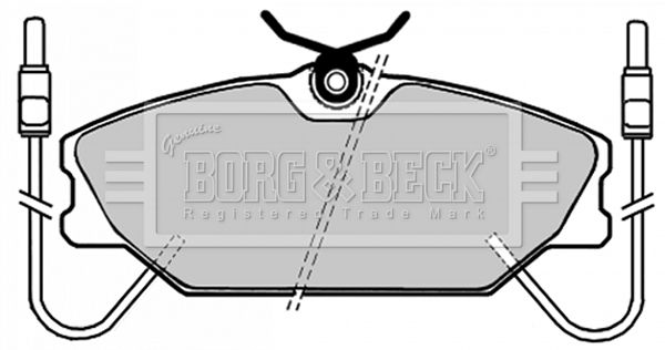 Zestaw klocków hamulcowych, hamulce tarczowe BORG & BECK BBP1035