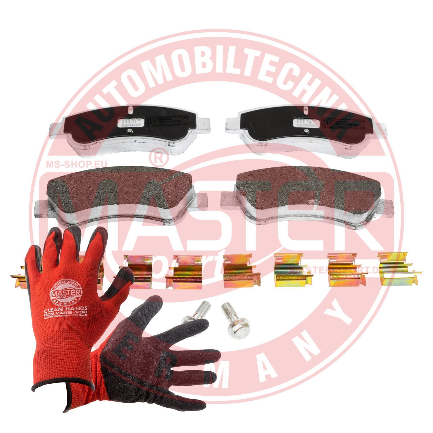 Zestaw klocków hamulcowych, hamulce tarczowe MASTER-SPORT GERMANY 13046039942K-SET-MSP