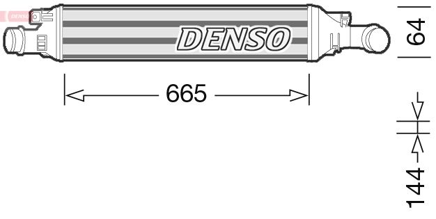 Chladič turba DENSO DIT02036