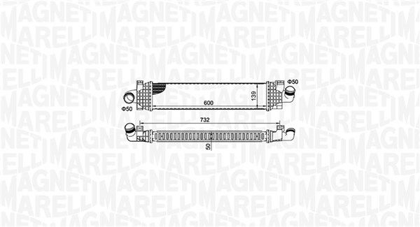 Chladič plniaceho vzduchu MAGNETI MARELLI 351319204980