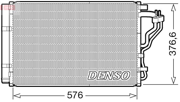 Kondenzátor klimatizácie DENSO DCN43008