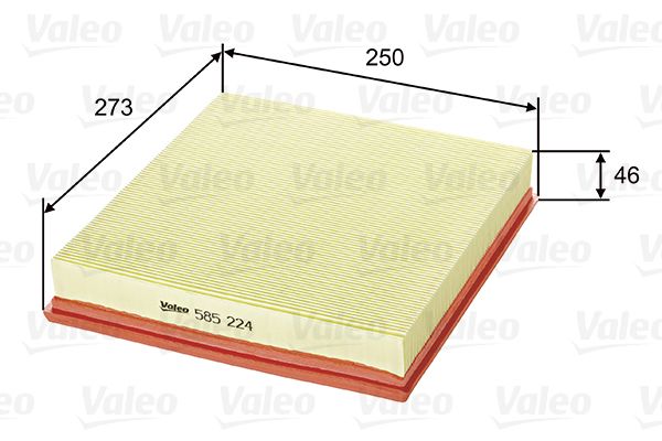 Vzduchový filter VALEO 585224