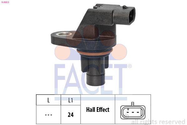 Czujnik, pozycja wałka rozrządu FACET 9.0653