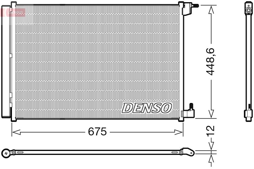 Kondenzátor, klimatizace DENSO DCN17060