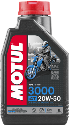 E-shop MOTUL Motorový olej 3000 20W-50 4T, 107318, 1L