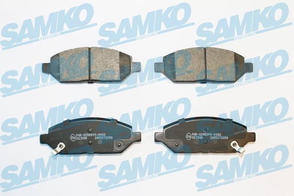 Levně Sada brzdových destiček, kotoučová brzda SAMKO 5SP2050