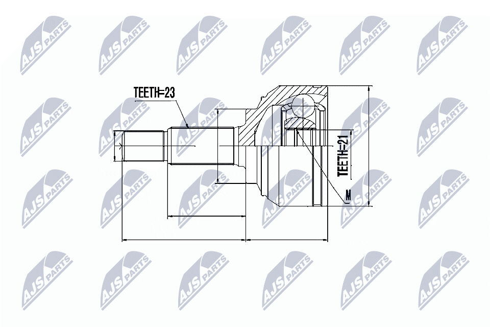 Zestaw przegubu, wał napędowy NTY NPZ-NS-057