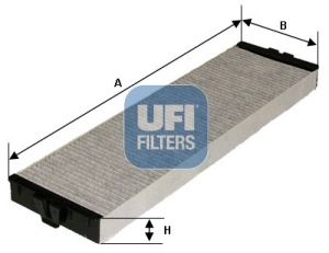Filtr, vzduch v interiéru UFI 54.157.00