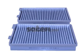 Filtr, wentylacja przestrzeni pasażerskiej TECNOCAR EC333-2