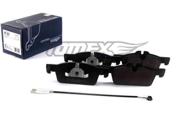 Levně Sada brzdových destiček, kotoučová brzda TOMEX Brakes 17-31