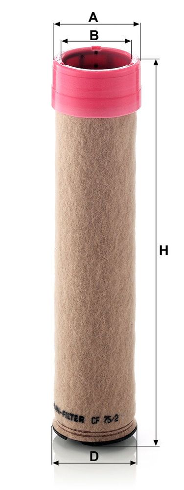 Levně Filtr - sekundární vzduch MANN-FILTER CF 75/2