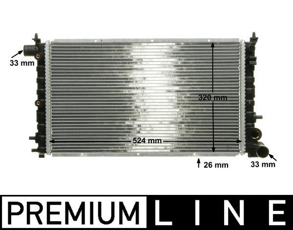 Chłodnica, układ chłodzenia silnika MAHLE CR 430 000P