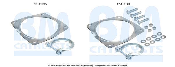 zestaw montażowy, filtr sadzy / filtr cząstek stałych BM CATALYSTS FK11415