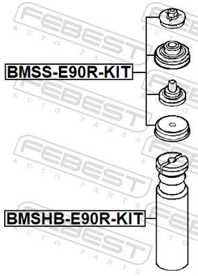 Kit de réparation, coupelle de suspension 33 50 6 767 010