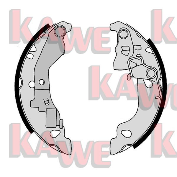 Zestaw szczęk hamulcowych KAWE 07680