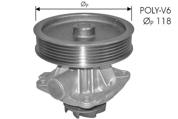 Pompe à eau, refroidissement du moteur