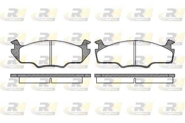Zestaw klocków hamulcowych, hamulce tarczowe ROADHOUSE 2121.00