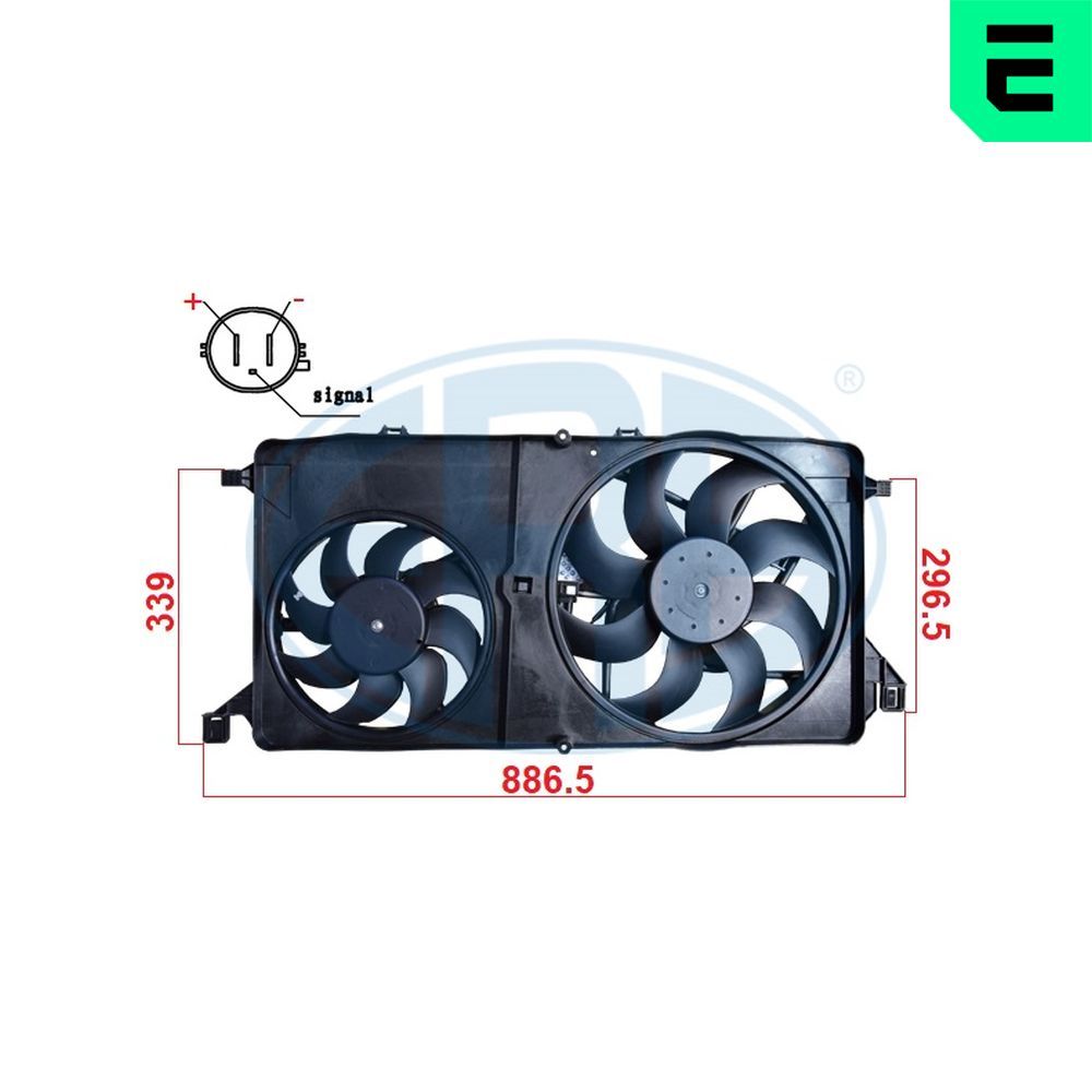 Ventilator, radiator ERA 352136