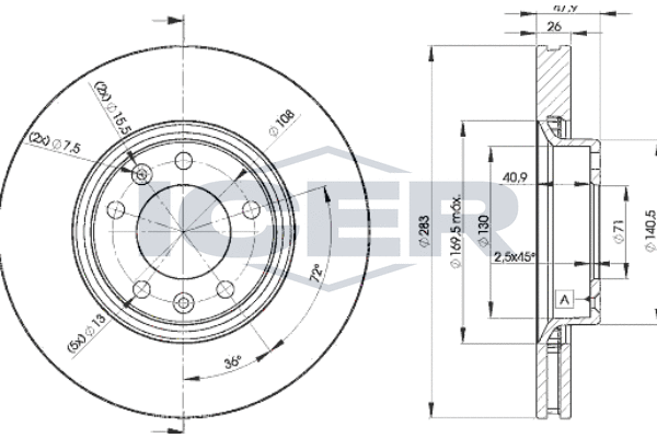 Tarcza hamulcowa ICER 78BD4660-2