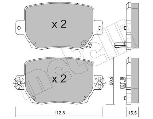 Piduriklotsi komplekt,ketaspidur
