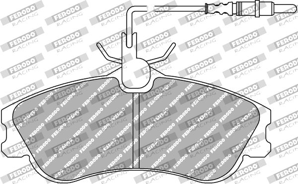 Zestaw klocków hamulcowych, hamulce tarczowe FERODO RACING FDS1112