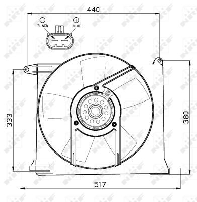 Ventilateur, refroidissement du moteur