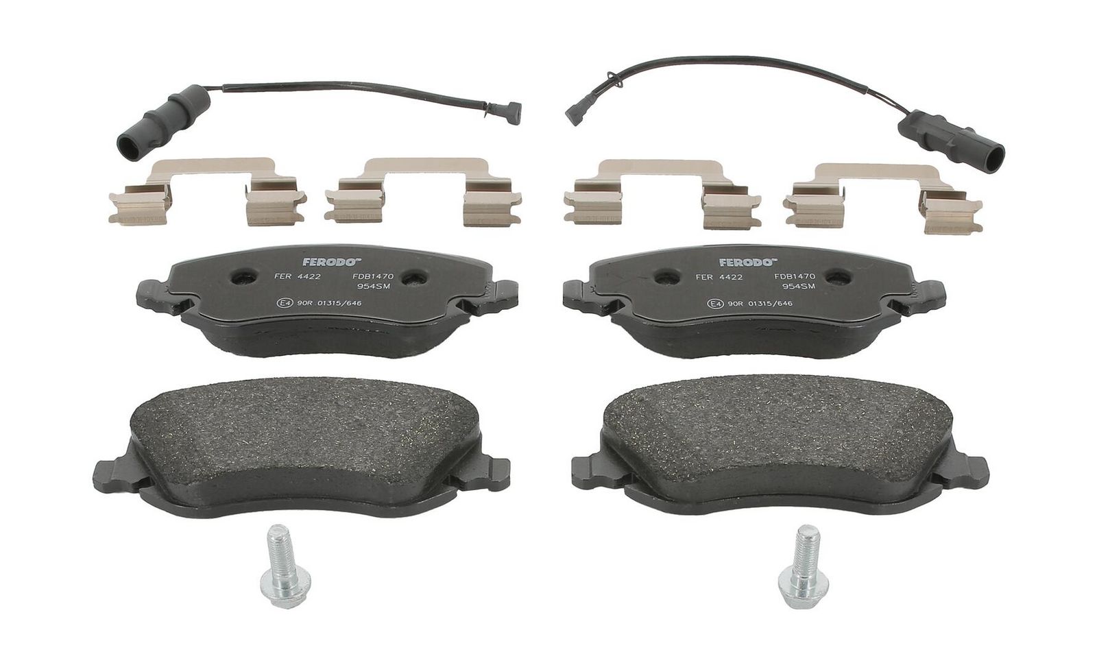 set placute frana,frana disc FERODO PREMIER FDB1470