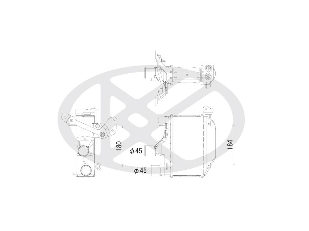 Intercooler, compresor KOYORAD IA010161