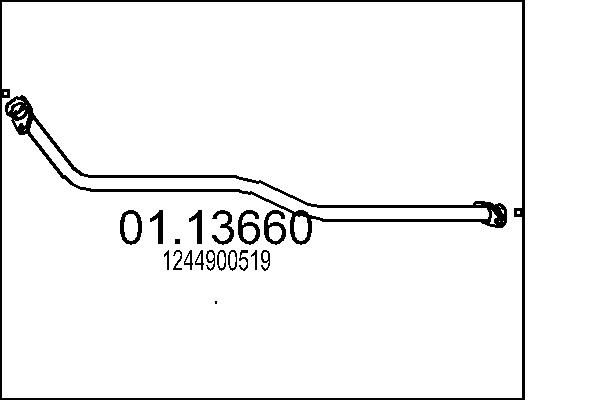 Výfuková trubka MTS 01.13660