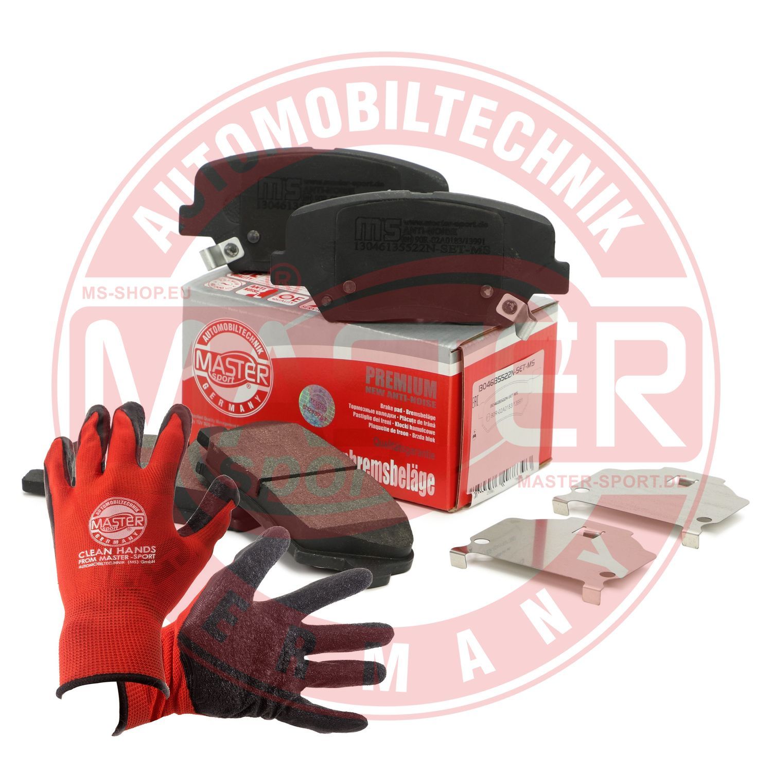 Zestaw klocków hamulcowych, hamulce tarczowe MASTER-SPORT GERMANY 13046135522N-SET-MSP