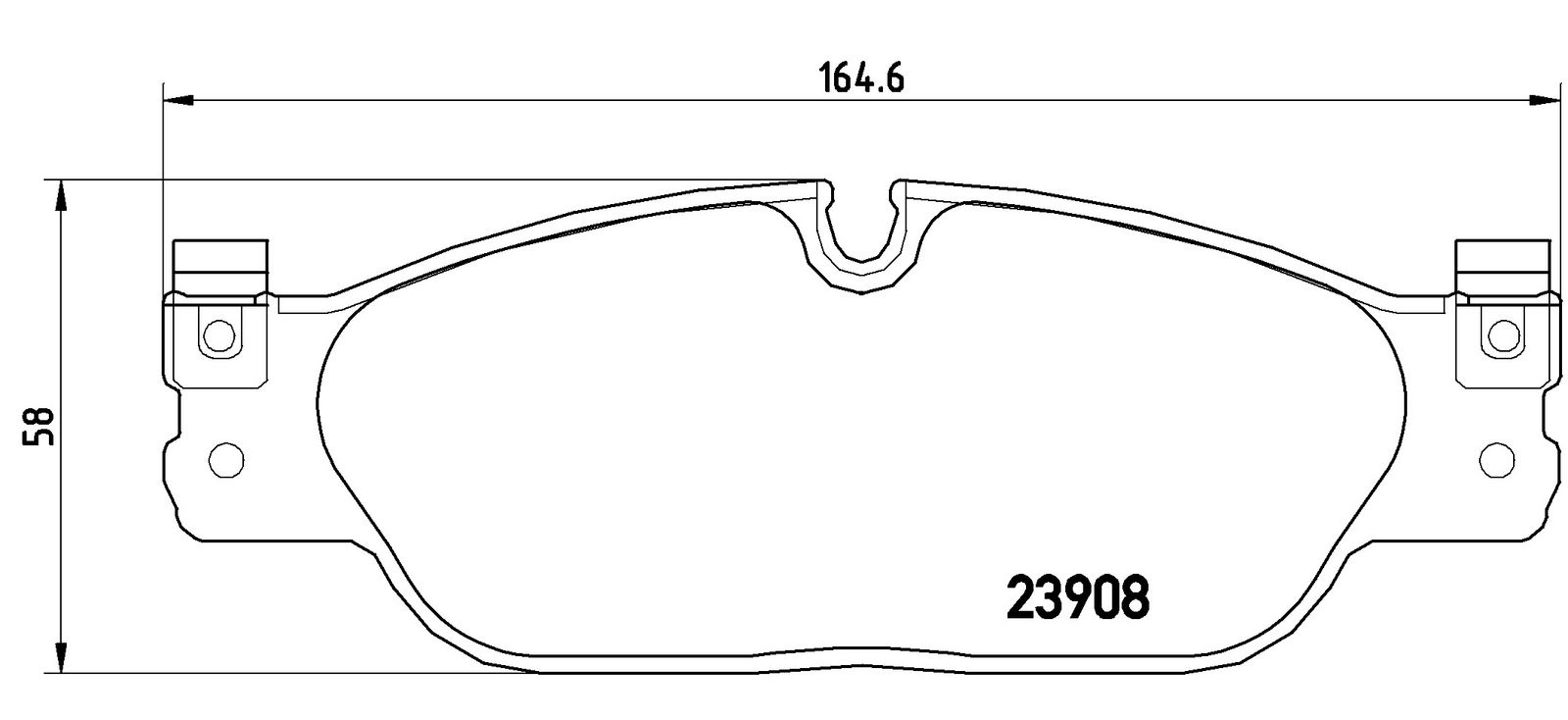 Levně Sada brzdových destiček, kotoučová brzda BREMBO P 36 021