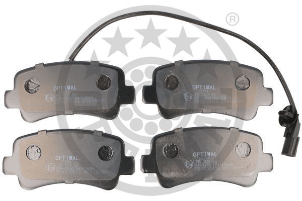 Zestaw klocków hamulcowych, hamulce tarczowe OPTIMAL BP-12394