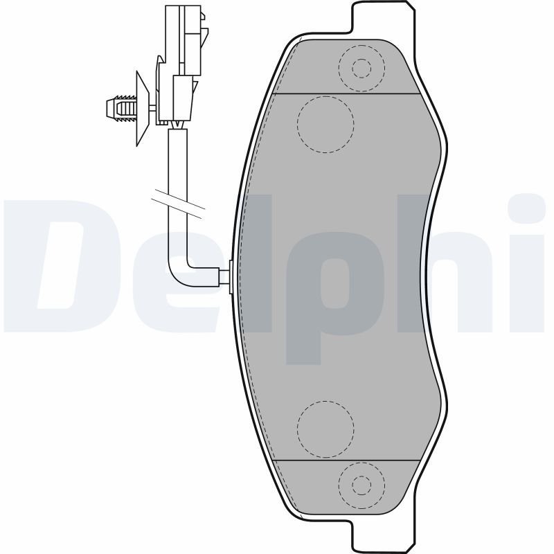 Sada brzdových platničiek kotúčovej brzdy DELPHI LP2192