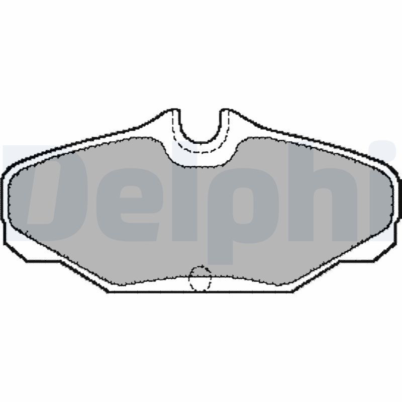 Zestaw klocków hamulcowych, hamulce tarczowe DELPHI LP888