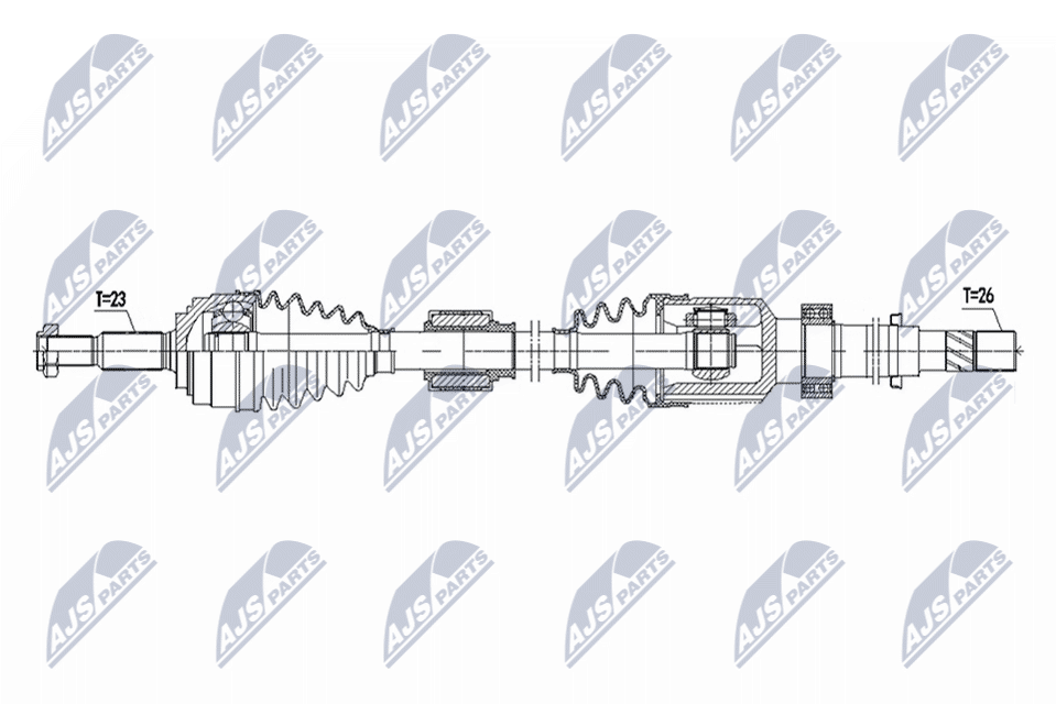 Wał napędowy NTY NPW-RE-222