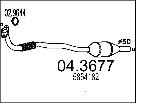 Katalizator MTS 5854182