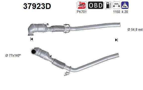 Katalizator AS 3C0254505MX