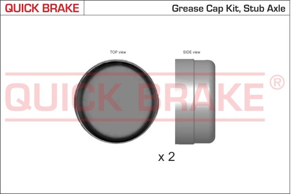 Pokrywa, łożysko koła QUICK BRAKE 9823K