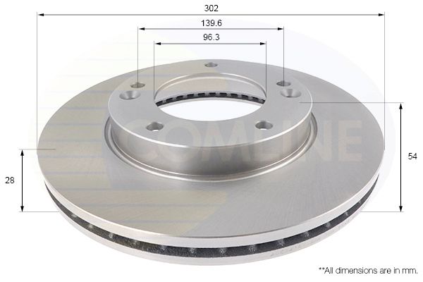Tarcza hamulcowa COMLINE ADC2418V