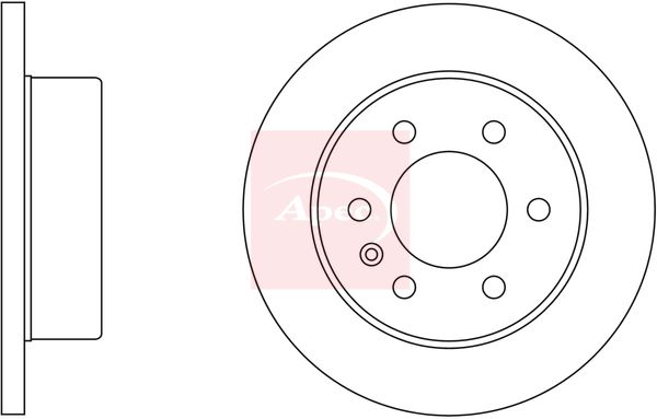 Apec - Rear Brake Disc