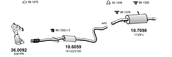 Układ wydechowy ASSO ART4629