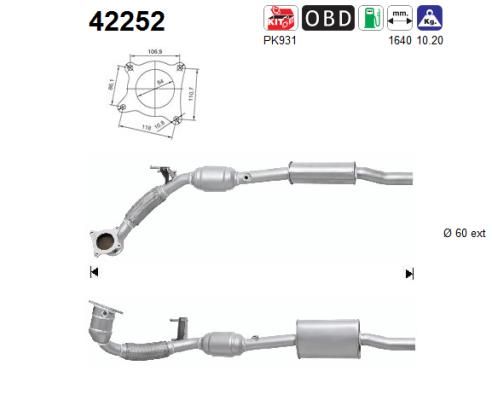 Katalizator AS 8J0254501AX