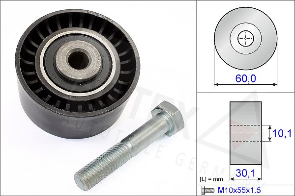 rolka kierunkowa / prowadząca, pasek rozrządu AUTEX 651422