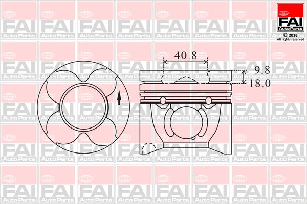 Tłok FAI AUTOPARTS PK12-000