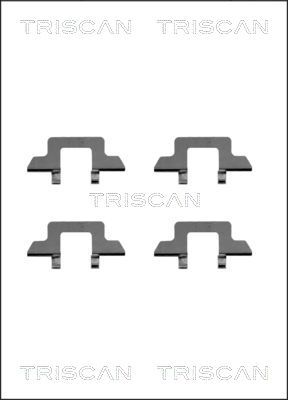 Zestaw akcesoriów, klocki hamulcowe TRISCAN 8105 381612