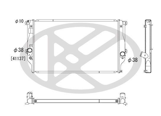 Radiator, racire motor KOYORAD PL012120