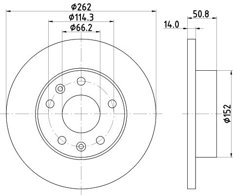 Tarcza hamulcowa MINTEX MDC1531