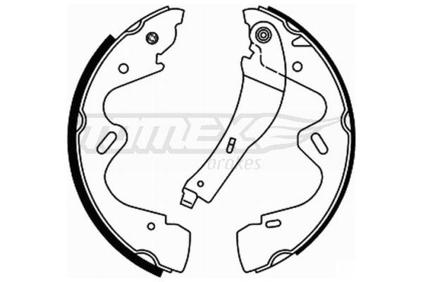 Sada brzdových čelistí TOMEX Brakes 22-01